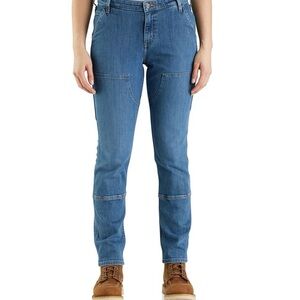 NWT Carhartt Women's Relaxed Fit Double-Front Carpenter Jeans